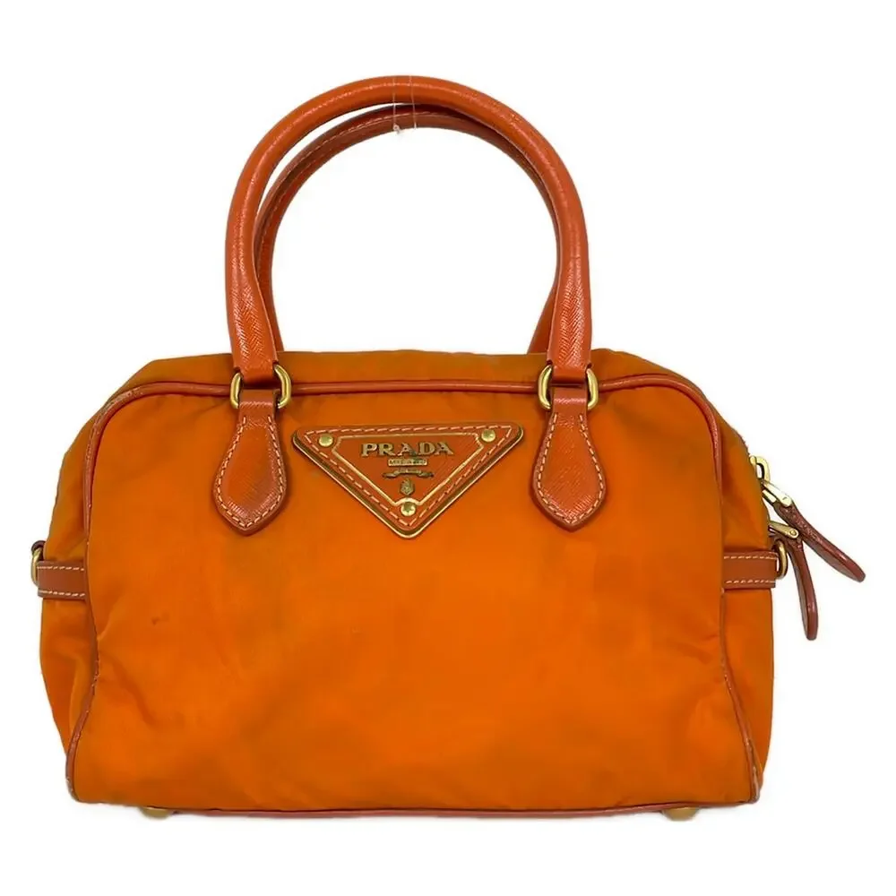 Prada Handbag Nylon Leather